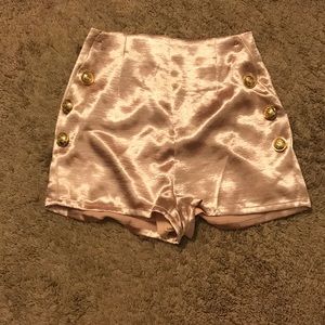 Satin blush honeybum sailor shorts